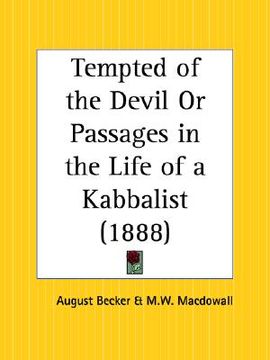portada tempted of the devil or passages in the life of a kabbalist