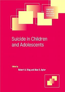 portada suicide in children and adolescents (en Inglés)