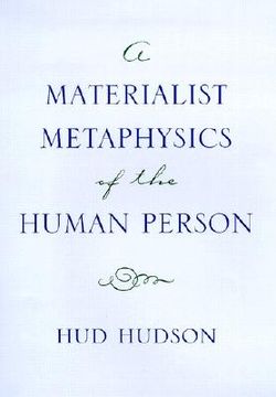 portada a materialist metaphysics of the human person (en Inglés)
