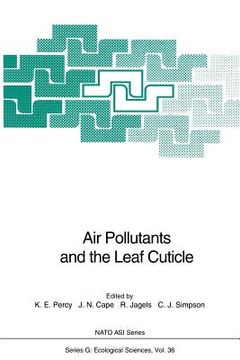 portada air pollutants and the leaf cuticle (en Inglés)