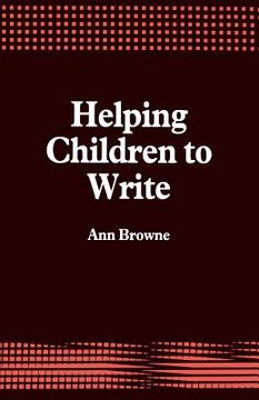 portada helping children to write (in English)