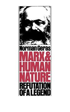 portada Marx and Human Nature: Refutation of a Legend (Radical Thinkers) (en Inglés)
