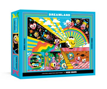 portada Dreamland: A 500-Piece Jigsaw Puzzle & Stickers (en Inglés)