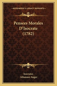 portada Pensees Morales D'Isocrate (1782) (en Francés)