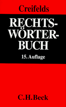portada Rechtsworterbuch (15. Auflage)