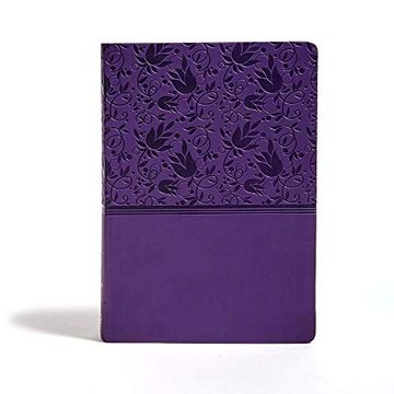 portada Kjv Super Giant Print Reference Bible, Purple Leathertouch (en Inglés)