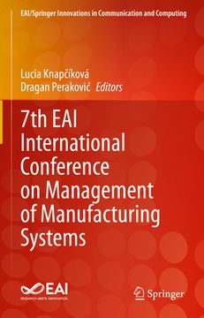 portada 7th Eai International Conference on Management of Manufacturing Systems (in English)