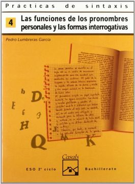portada Cuaderno de Sintaxis, nº 4. Las Funciones de los Pronombres Personales y las Formas Interrogativas