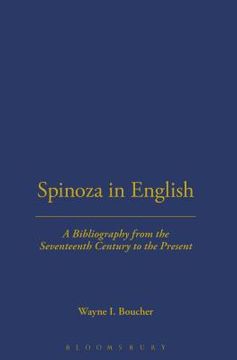 portada spinoza in english, a bibliography (in English)