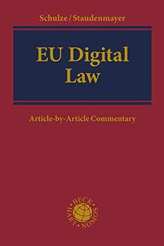 portada Eu Digital Law: Article-By-Article Commentary (en Inglés)