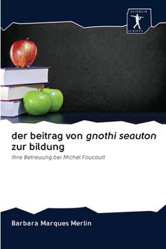 portada Der beitrag von gnothi seauton zur bildung (in German)