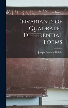 portada Invariants of Quadratic Differential Forms (en Inglés)
