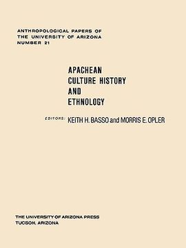 portada apachean culture history and ethnology (en Inglés)