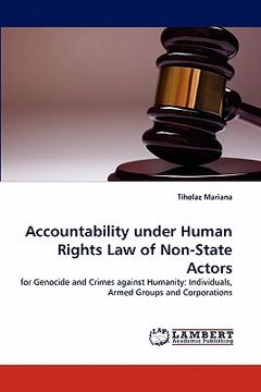 portada accountability under human rights law of non-state actors (en Inglés)
