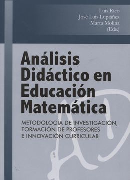 portada Análisis Didáctico en Educación Matemática