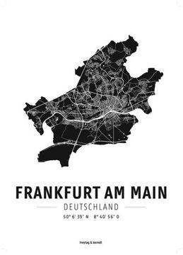 portada Frankfurt am Main, Designposter, Hochglanz-Fotopapier