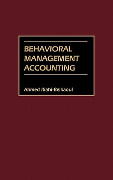 portada behavioral management accounting (en Inglés)