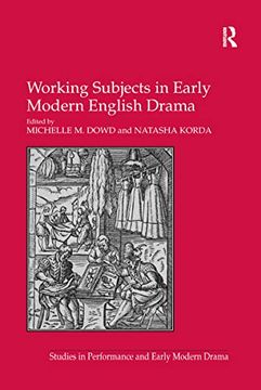 portada Working Subjects in Early Modern English Drama (en Inglés)