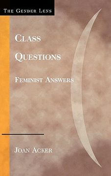 portada class questions: feminist answers (en Inglés)