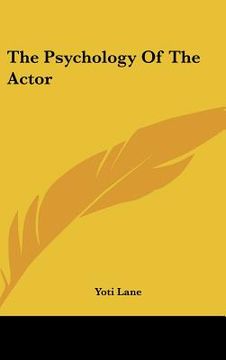 portada the psychology of the actor (in English)