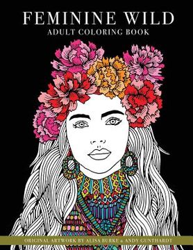 portada Feminine Wild: adult coloring book (en Inglés)