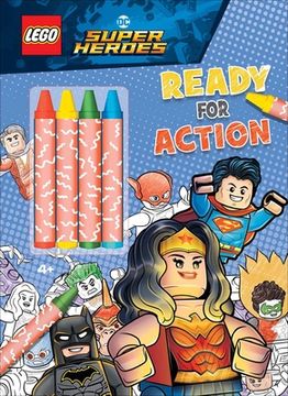 portada Lego dc Super Heroes: Ready for Action (Coloring Book With Covermount) (en Inglés)