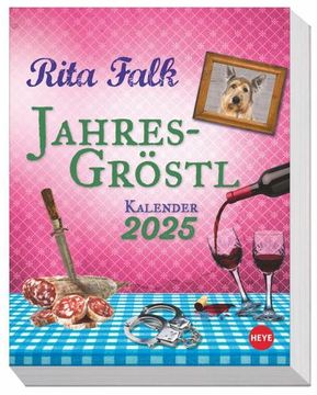 portada Rita Falk Jahres-Gröstl Tagesabreißkalender 2025: Abreiß-Kalender für Alle Eberhofer-Fans. Tischkalender 2025 mit Lustigen Zitaten und Rezepten aus der Krimiserie. Auch zum Aufhängen.