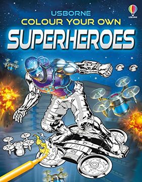 portada Colour Your own Superheroes (Colouring Books)