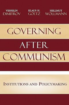 portada governing after communism: institutions and policy (in English)