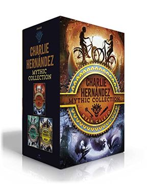 portada Charlie Hernández Mythic Collection (Boxed Set): Charlie Hernández & the League of Shadows; Charlie Hernández & the Castle of Bones; Charlie Hernández & the Golden Dooms (in English)