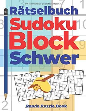 portada Rätselbuch Sudoku Block Schwer: Logikspiele für Erwachsene 