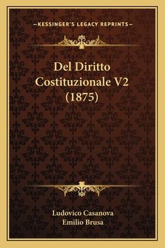 portada Del Diritto Costituzionale V2 (1875) (en Italiano)