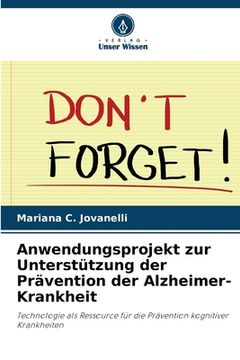 portada Anwendungsprojekt zur Unterstützung der Prävention der Alzheimer-Krankheit (in German)