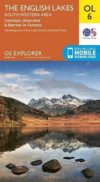 portada The English Lakes South-Western Area: Coniston, Ulverston & Barrow-In-Furness: Ol 6 (os Explorer) (en Inglés)