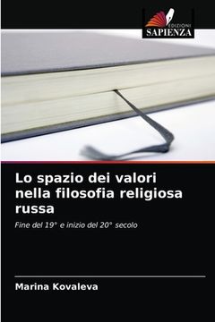 portada Lo spazio dei valori nella filosofia religiosa russa (en Italiano)