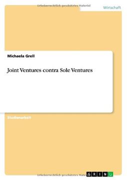 portada Joint Ventures contra Sole Ventures