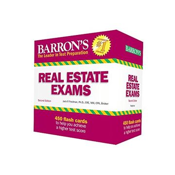 portada Barron's Real Estate Exam Flash Cards, 2nd Edition