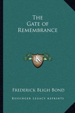 portada the gate of remembrance