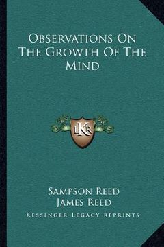 portada observations on the growth of the mind (in English)
