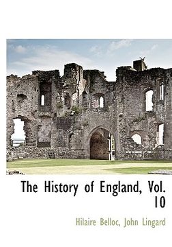 portada the history of england, vol. 10 (en Inglés)