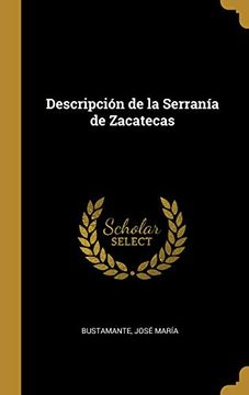 portada Descripción de la Serranía de Zacatecas
