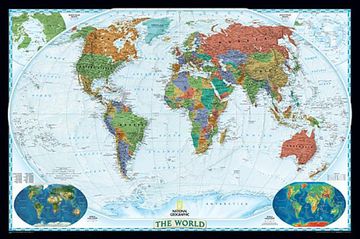 portada world decorator, laminated: wall map (en Inglés)