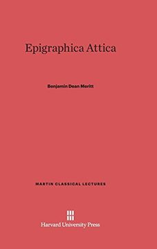 portada Epigraphica Attica (Martin Classical Lectures) (en Inglés)