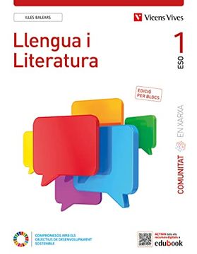 portada Llengua i Literatura 1 ib bl (Comunitat ex) (en Catalá)