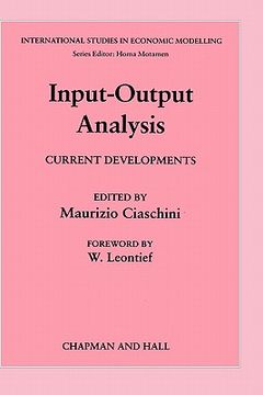 portada input-output analysis: current developments (in English)