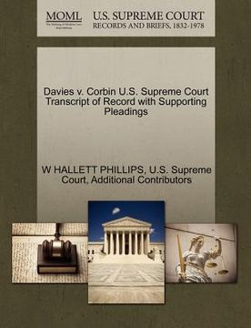 portada davies v. corbin u.s. supreme court transcript of record with supporting pleadings (en Inglés)