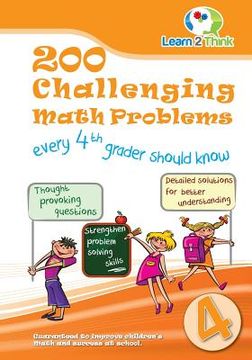 portada 200 Challenging Math Problems every 4th Grader should know (en Inglés)