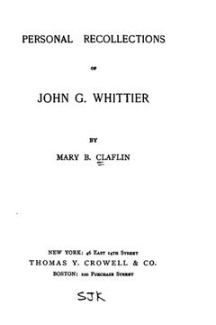 portada Personal Recollections of John G. Whittier