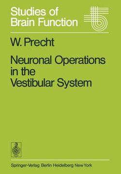 portada neuronal operations in the vestibular system (en Inglés)
