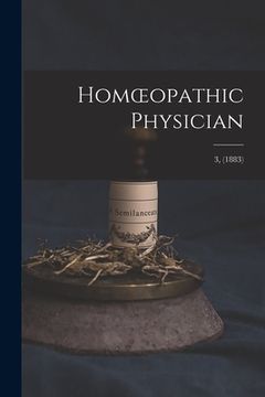 portada Homoeopathic Physician; 3, (1883) (en Inglés)